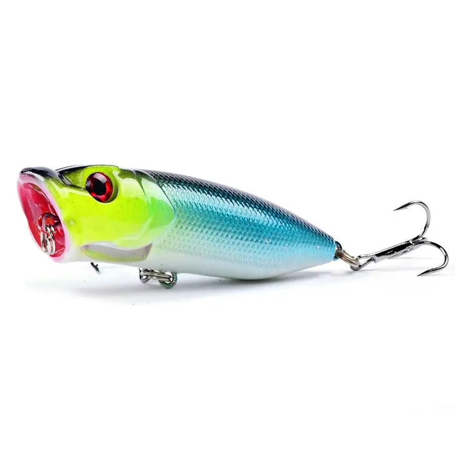 Colorful fishing lure on a white background