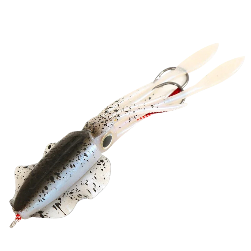 UV Luminous Squid Soft Plastic Lure – Realistic Bionic Saltwater Fishing Baits (60g)